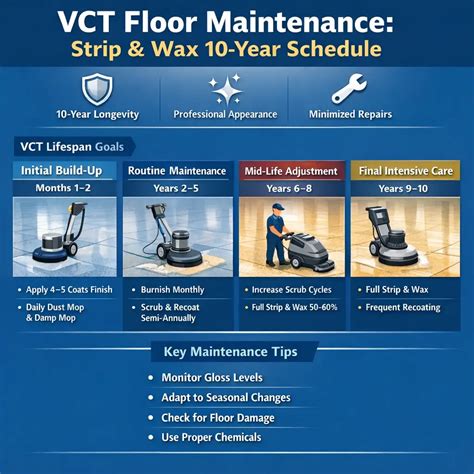 VCT Floor Maintenance: Strip & Wax for Long-Lasting Floors