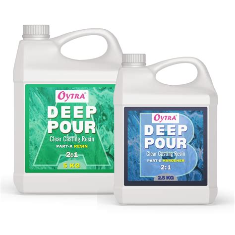 Oytra Resin Deep Pour Casting Liquid Hardener 7.5 Kgs 2 1 Ratio Art ...