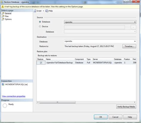 Image result for Restore SQL Server Database From Backup File