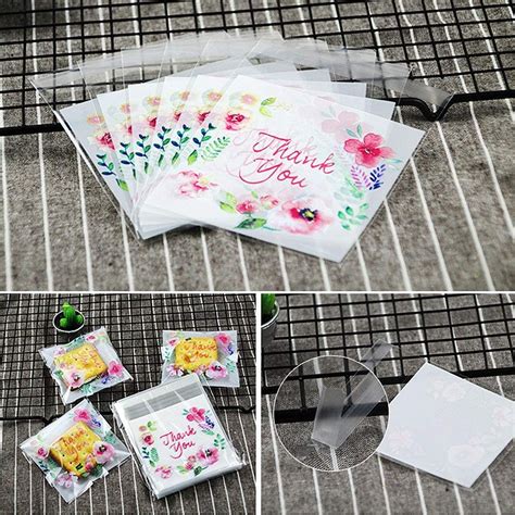 Chocozone Pack of 100 Self Adhesive Guddy Bags, Party Favor / Cookie ...