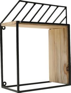 Globally Indian Multipurpose Sphare Shadow Wall Shelf Solid Wood Iron ...