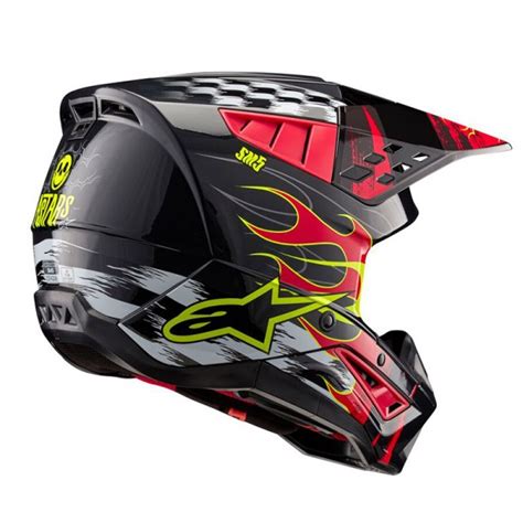 Alpinestars Sm5 2206 Rash Grey Red Helmet