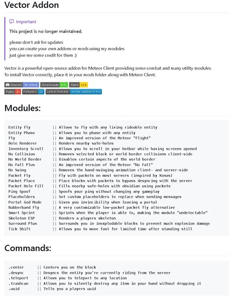 Meteor Client Features 的图像结果