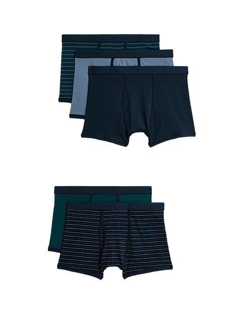 Buy 5 Pack Cotton Stretch Cool & Fresh™ Trunks at Marks & Spencer