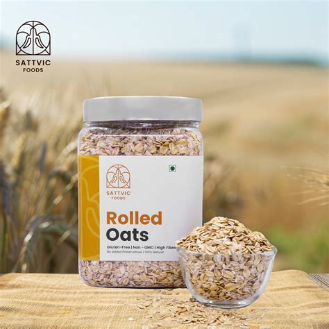 Rolled Oats | Jumbo Gluten-Free | Fibre-Rich Breakfast – Sattvic Foods