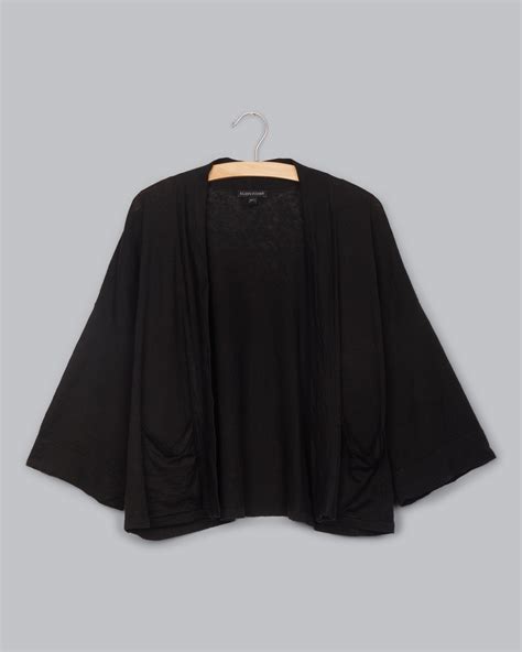 Organic Linen Crepe Stretch Cardigan – Eileen Fisher Renew