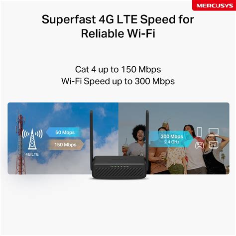 MB113-4G | 300 Mbps Wireless 4G LTE Portable Router - MERCUSYS