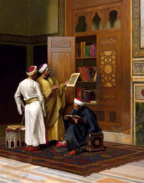 Islamic Scholars of Al-azhar University in Cairo - Arabic Art - Islamic ...