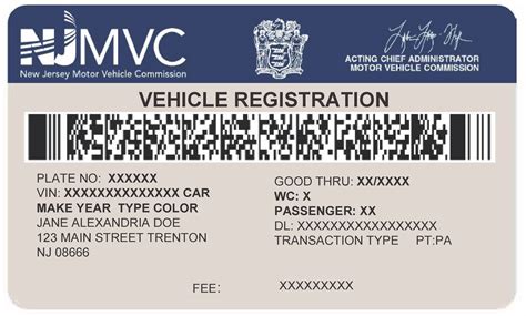 NJ Motor Vehicle / Boat / Motorcycle Registration – NJ Liberty Cards