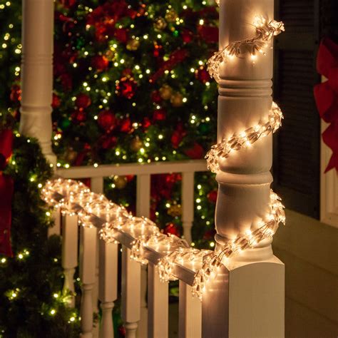 Outside Lights Garland How To Hang Outdoor Christmas Garland Around