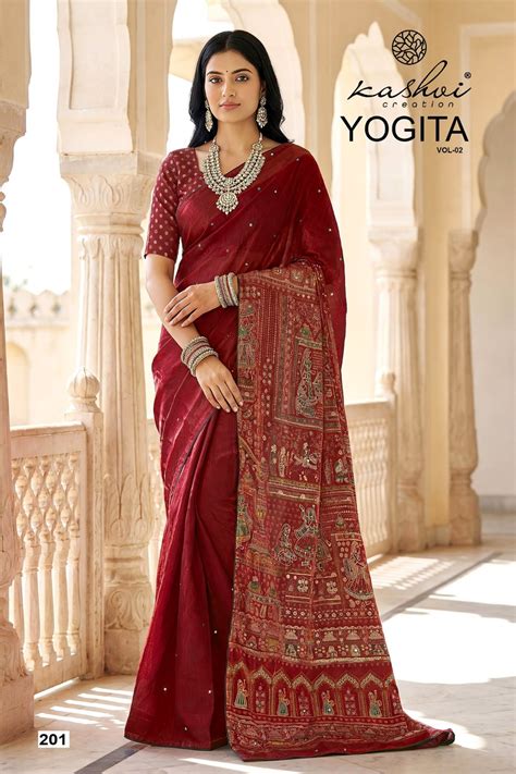 Lt Yogita Vol 2 Fandy Satin Wedding Wear Saree Collection
