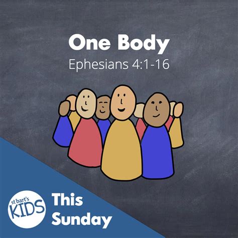 St Bart's Kids Resource: Ephesians: One Body| Ephesians 4