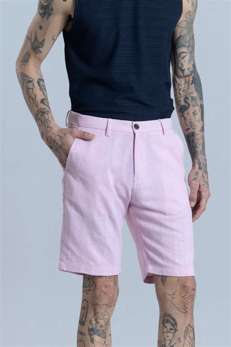 Buy Men's Streamlined Pink Shorts Online | SNITCH