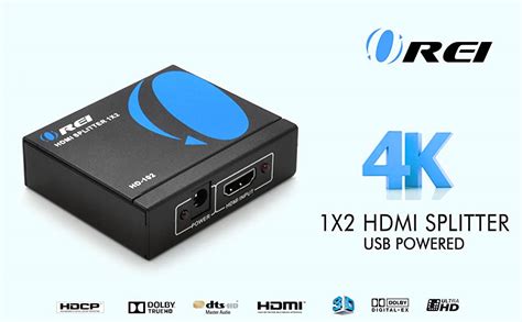 Buy Orei HD-102 4K HDMI Splitter 1in2 Out - 1 Port to 2 Display ...