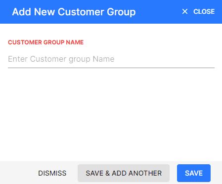 Finalbooks Create Customer Group