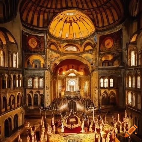 Breathtaking Eastern Orthodox Divine Liturgy in Hagia Sophia church on ...
