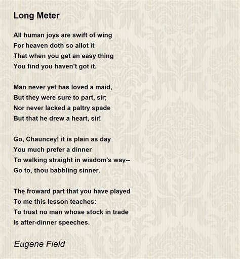 Meter Poetry