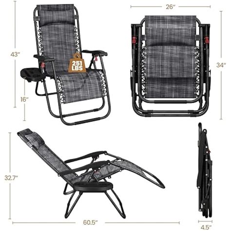 Yaheetech Zero Gravity Recliners Outdoor Adjustable India | Ubuy