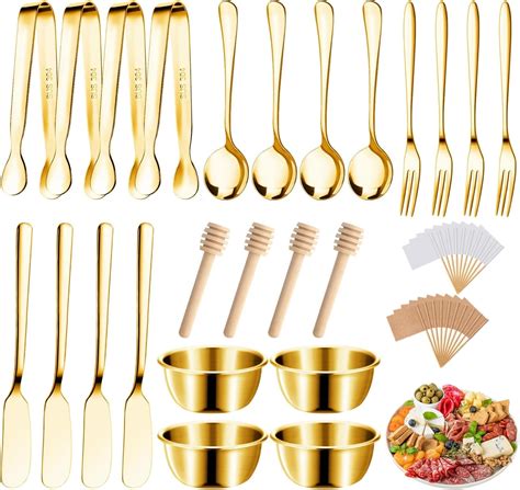 Cheese Butter Spreader Knives Set, Charcuterie Board Accessories Spreader Knives Forks Spoons ...