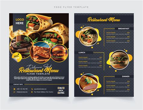 Black Menu Cover Design at Maddison Joyce blog