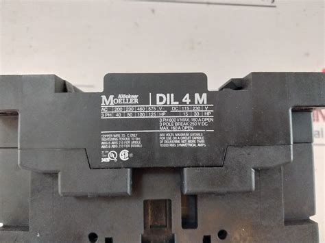 Klockner Moeller Dil 4 M Contactor 230V 50Hz – Aeliya Marine Tech