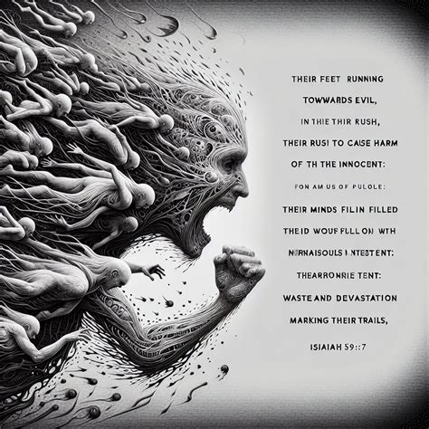 Isaiah 59:7 Artwork | Bible Art