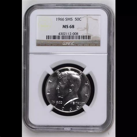 1966-S Half Dollars Kennedy Clad NGC MS-68 SMS - Harbor Coin Company