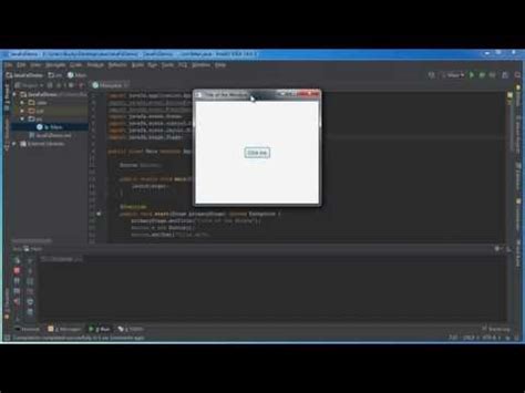 JavaFX Java GUI Tutorial - 1 - Creating a Basic Window Video Lecture ...