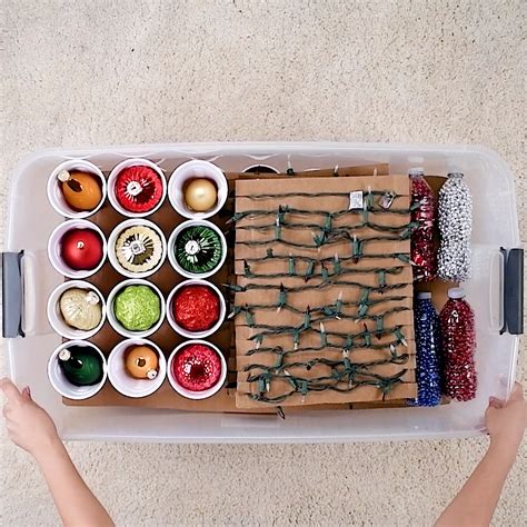 diy christmas ornaments storage