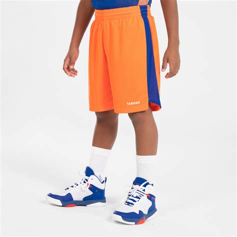 Kids' Basketball Shorts SH500 - Orange - Decathlon