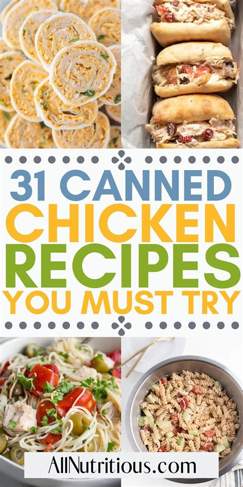 Delicious Canned Chicken Recipes