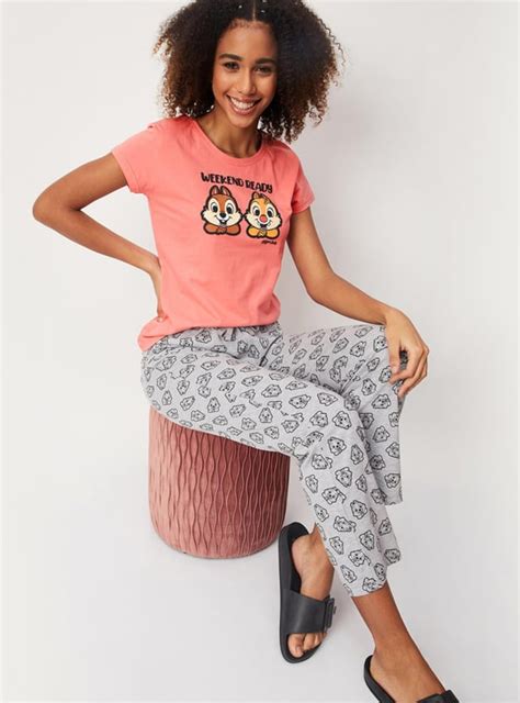 Buy Women Chip n Dale Printed PJ Set Online at just Rs. 749.0 ...