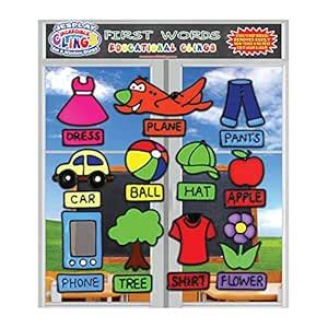 Incredible Clings First Words Flexible Gel - Reusable and Removable ...