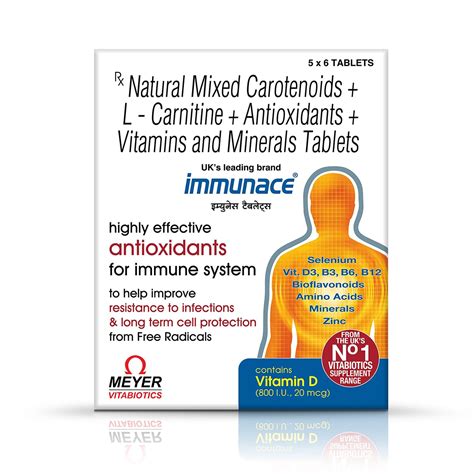 Immunace 30 Tablets With Vitamin D, Zinc, Selenium & Amino Acids That ...
