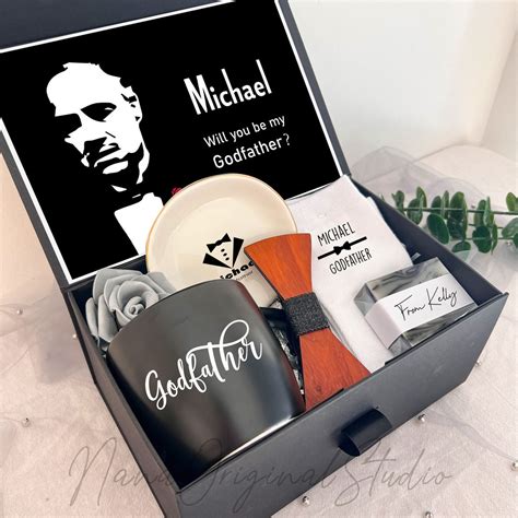 Personalized Godfather Gift Box, Will You Be My Godfather, the ...