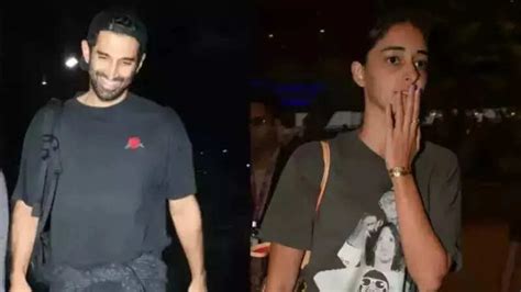 Ananya Panday, Aditya Roy Kapur flash big smiles as they return to ...