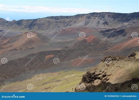 Haleakala Volcanic Crater Colors Hawaii Stock Photo - Image of hawaiian, feature: 253062236