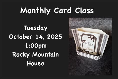 October Monthly Card Class, 5403 40 St, Rocky Mountain House, AB T4T ...