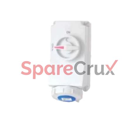 IP01636-7012 | SALZER | Wall Mounted Socket, Switched with Interlock 2 ...