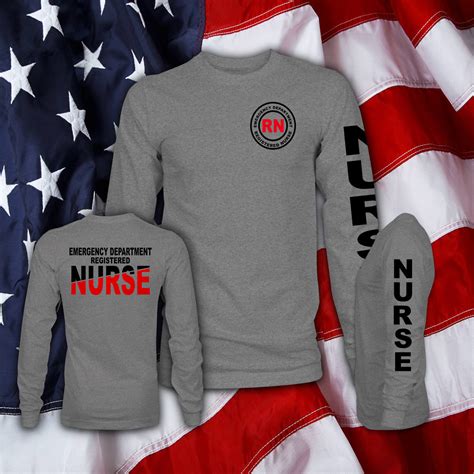 Emergency Department Registered Nurse Long Sleeve - Graphite Gray ...