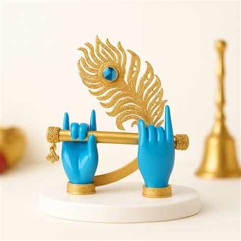 24K Gold Plated Swarn Bansuri Krishna Hands – Shri Gouri Gopal