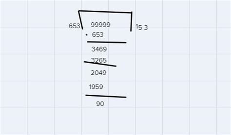divide the largest 5 digit number by 653 check your ans by the divison ...