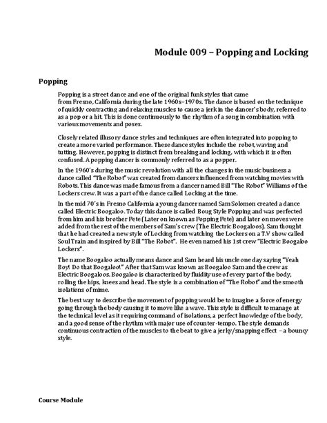 Image result for Popping and Locking Tutorial