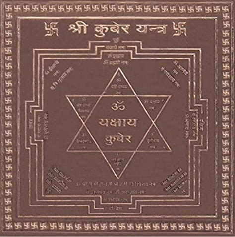 Buy Pooja Handicraft Shri Kuber Yantra | Copper Yantra for Pooja ...