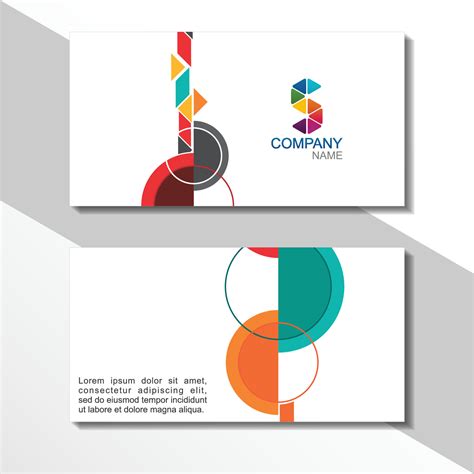 Creative Business Card Design Vector 的图像结果