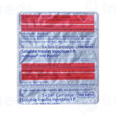 Actrapid Hm 100iu Penfill Injections: Uses, Side Effects, Price ...