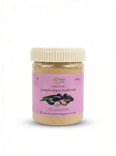 Jamun Seed Powder 100g | Aruvi Eco Organics