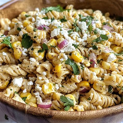 Elote Pasta Salad Recipe (Mexican Street Corn) - Irresistible Delight