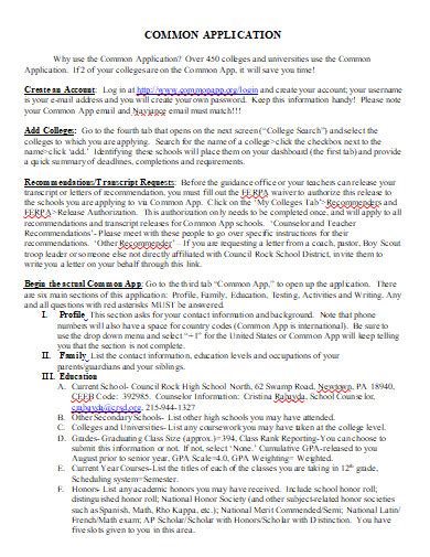 Image result for Common Application Examples