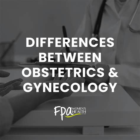 Obstetrics vs. Gynecology | FPA Women's Health